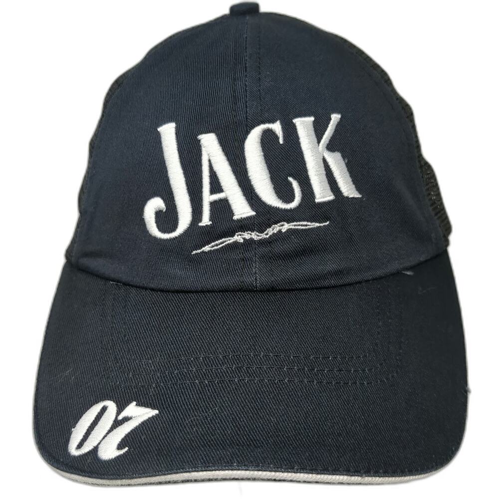 Jack Daniel's Baseball Cap Blue One Size Mesh Back Strapback 07 Sandwich Hat